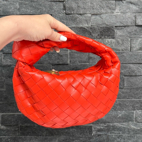 Bottega Veneta Handbags - NWT Orange Bottega Veneta Mini Jodie Dark